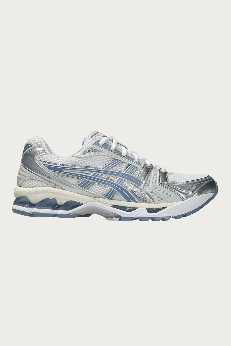 Gel-Kayano 14 Stability Runners – White And Light Navy 1
