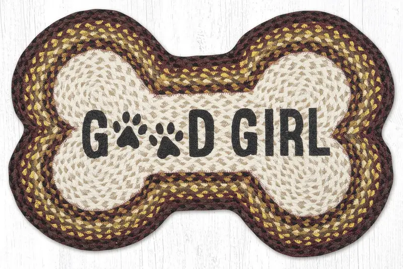 'Good Girl' Bone-Shaped Area Rug 1