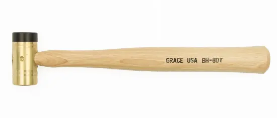 Grace Usa 8 Oz Brass Hammer – Delrin-Tipped, Balanced Design (Bh-8Dt) 1