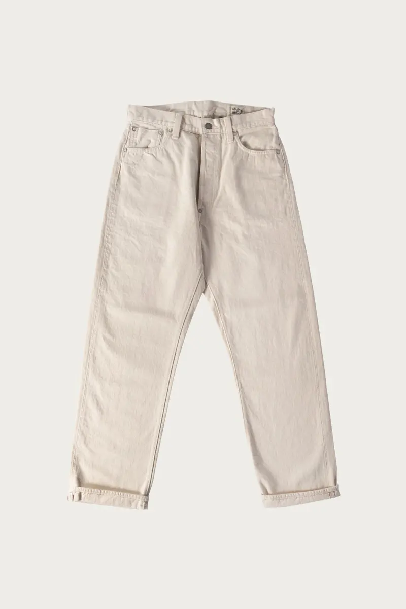 Granddad’S Relaxed-Fit Kinari Trousers – Ecru Linen Blend 1