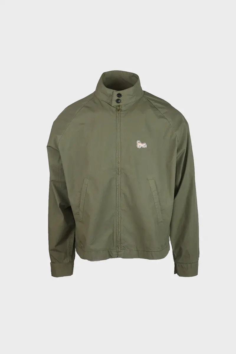 Green Carrol Zip-Front Bomber Jacket 1