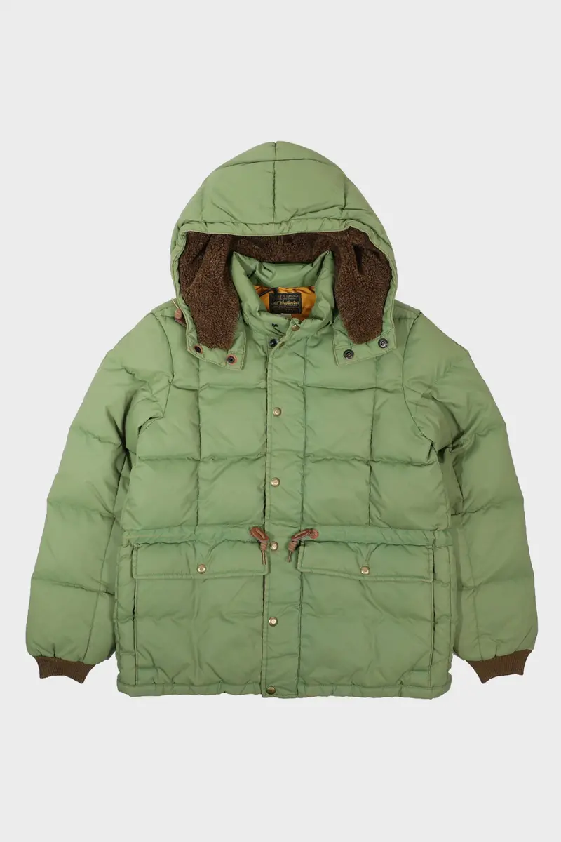 Green Nylon Sherpa-Fleece Parka 1