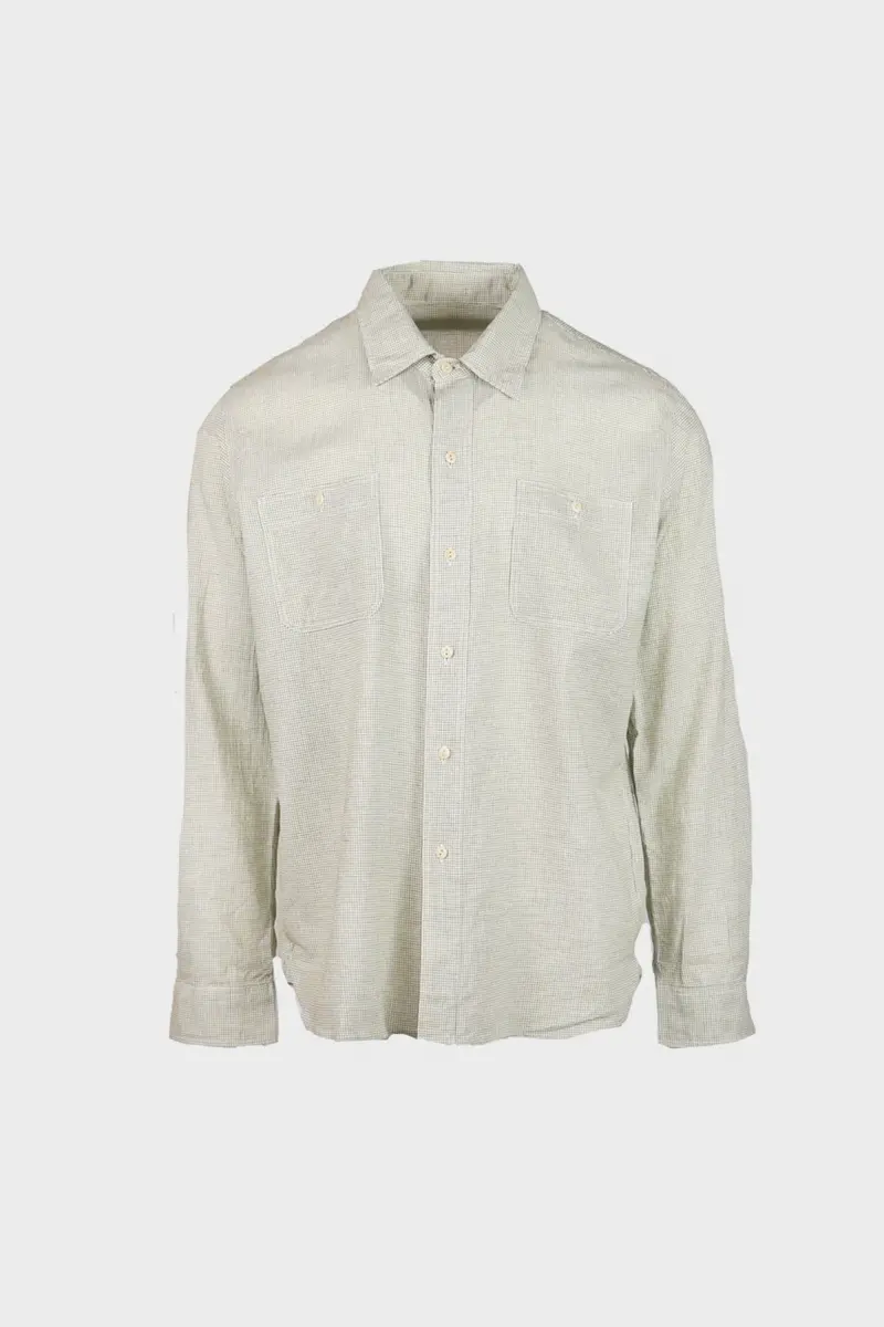 Green Patch-Pocket Work Shirt 1