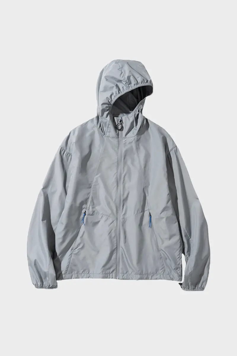 Grey Ultra-Light Packable Windbreaker 1