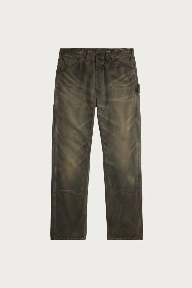 Hamilton Heavyweight Cotton Canvas Carpenter Pants In Black 1