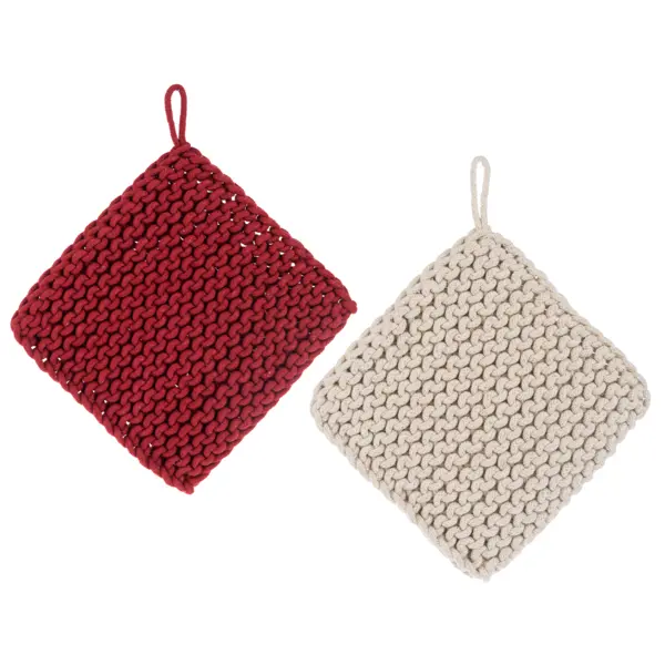 Hand-Crocheted Cotton Kitchen Pot Holder 1