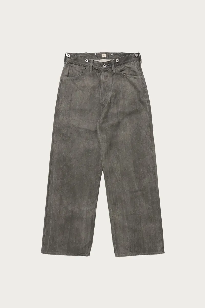Hand-Drawn Sumi Buckle-Back Trousers – Lot. 209 1