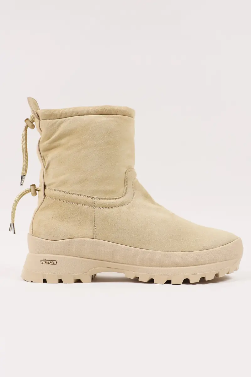 Handcrafted Beige Corduroy Boots By Foot The Coacher 1
