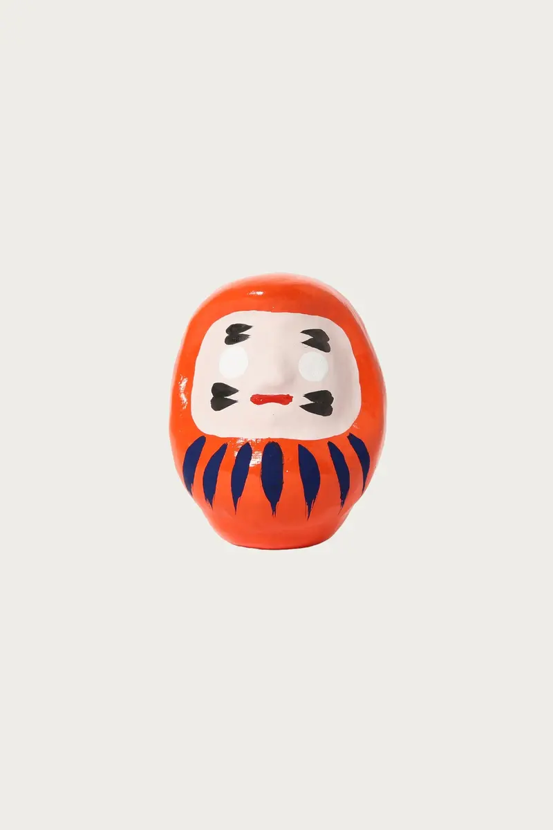Handcrafted Lucky Charm Doll — Dharma Style (Small, Orange) 1