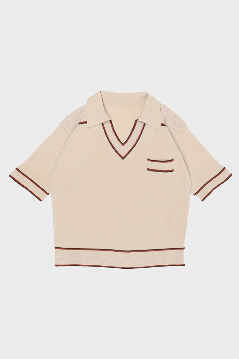 Hank Signature Polo With Multitone Thread Detailing 1