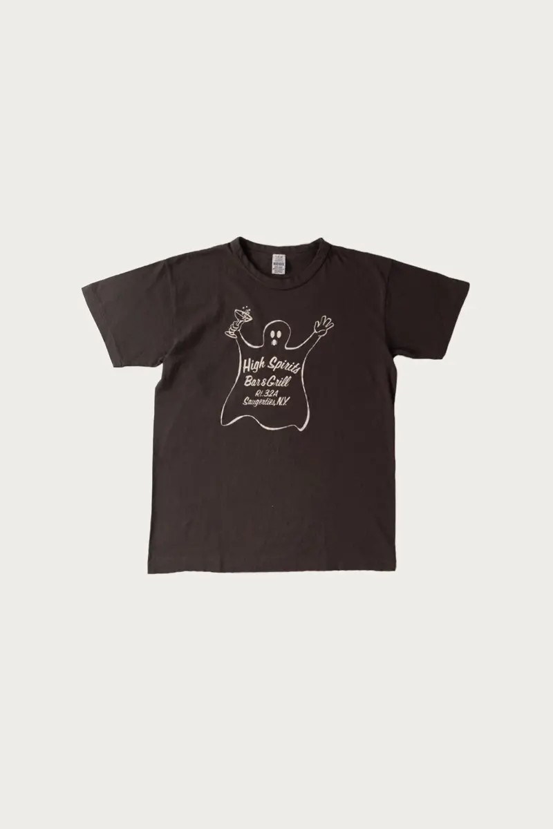 High Spirits Graphic T-Shirt In Charcoal Gray 1