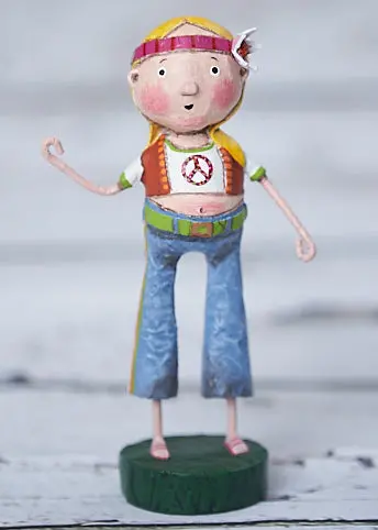 Hippie Chick Decorative Figurine By Lori Mitchell 1