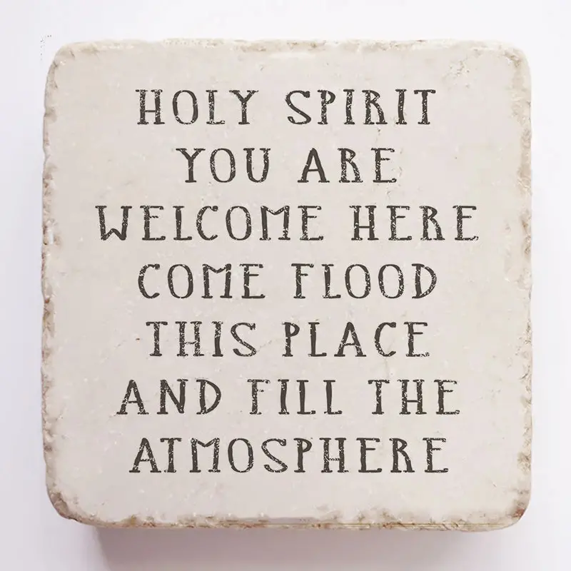 Holy Spirit Bible Verse Stone 1