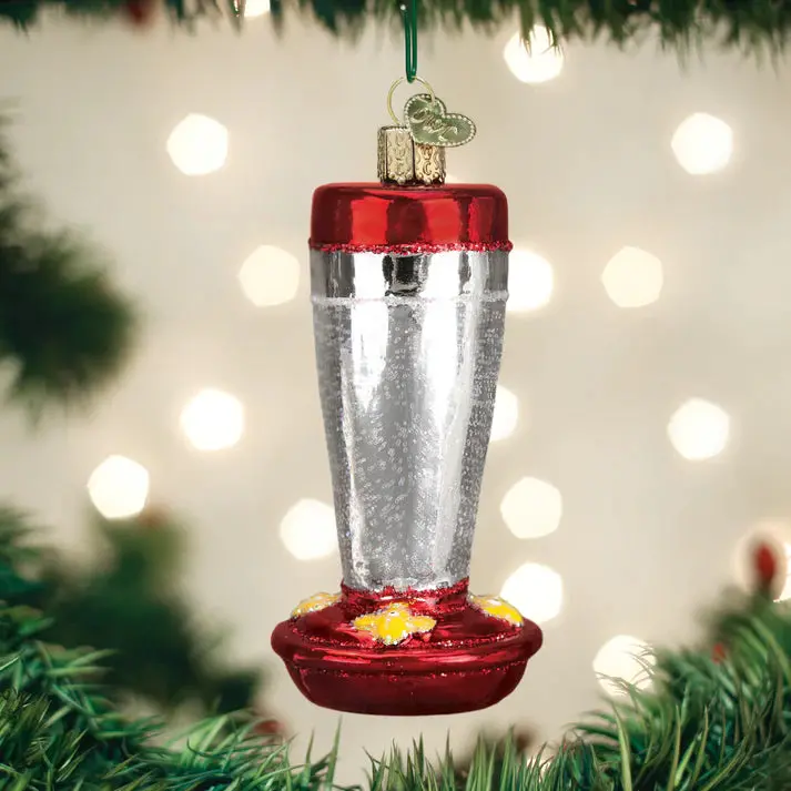 Hummingbird Feeder Holiday Ornament – Nature-Inspired Décor 1