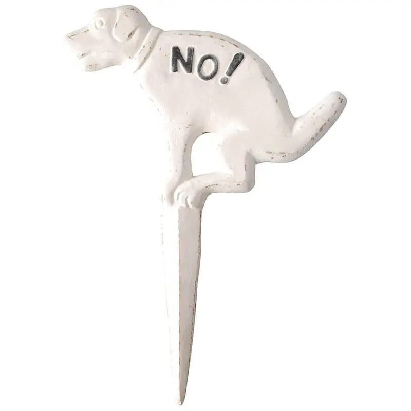 Humorous Cast Iron ‘No Pooping’ Sign 1
