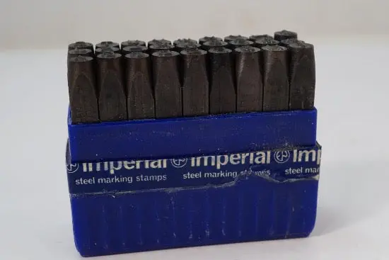 Imperial Vintage British Letter Stamp Set — 7/32" Steel (Imperial Units) 1