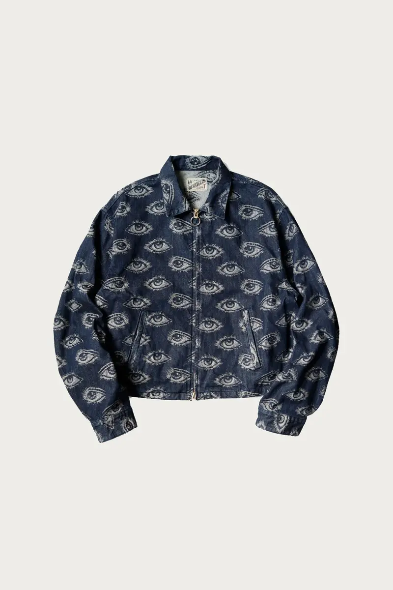 Indigo 12Oz Denim Drizzler Jacket – Speakeasy Tailored Fit 1