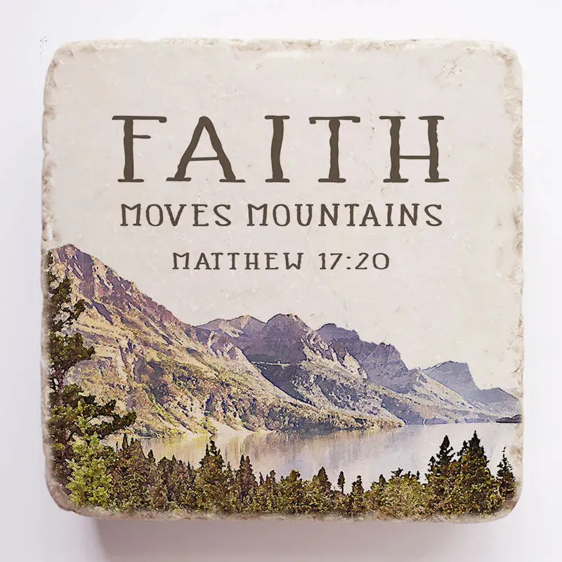 Inspirational Scripture Stone – Matthew 17:20 Engraving 1