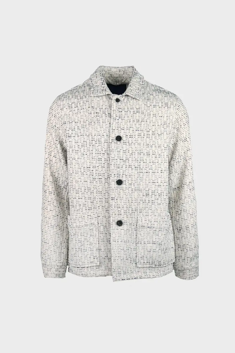 Italian Tweed Chore Jacket – Oatmeal 1