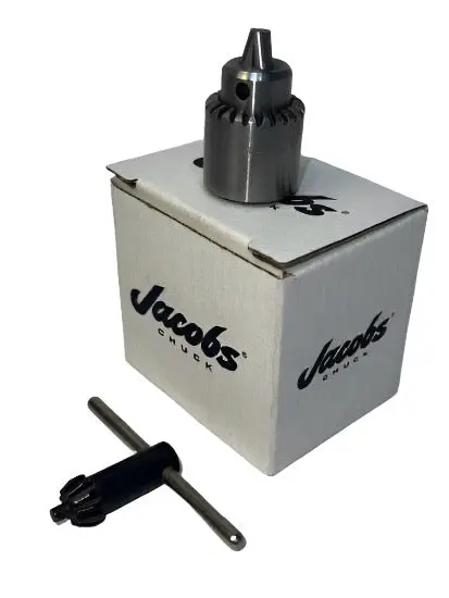 Jacobs No. 0 Miniature Drill Chuck – 0-5/32" Capacity, 0Jt Mount With Included Key 1