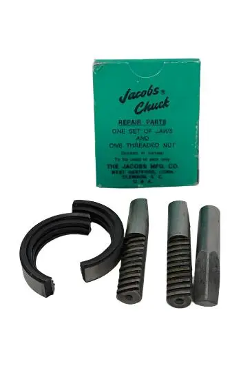 Jacobs U3R Repair Kit – Jaws & Nut For #7814 3–17/32" Cap Drill Chuck (New Old Stock) 1