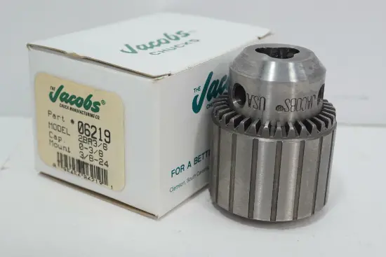 Jacobs Usa 1/4" Plain-Bearing Drill Chuck – 1Jt Mount, Model 1A 1