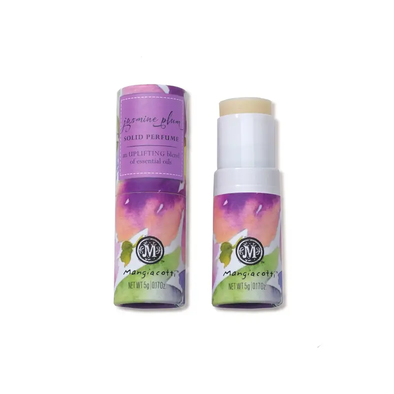 Jasmine Plum Solid Perfume – Botanical Essential Oil Fragrance Bar 1