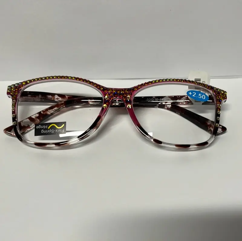 Jcr600 Pink-Frame Blue Light Filtering Readers