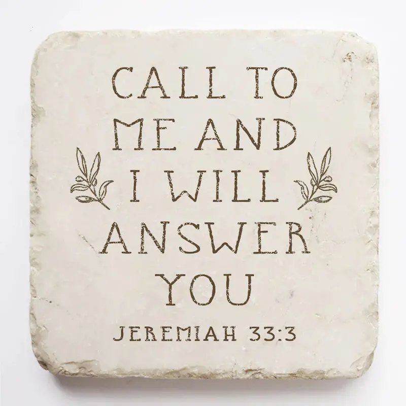 Jeremiah 33:3 Faith-Based Stone Decor 1