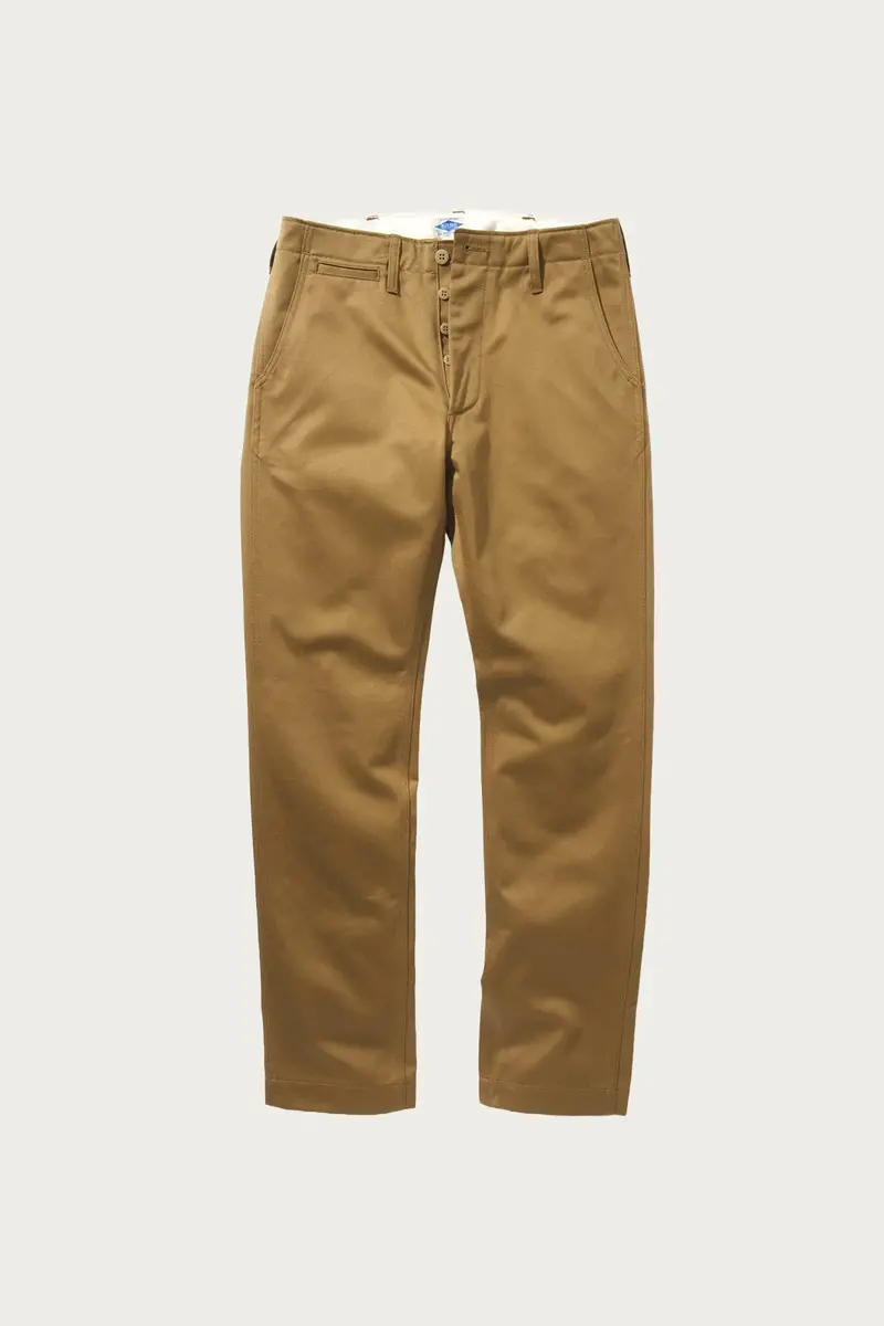 Joe Mccoy Olive Khaki Chino Trousers 1