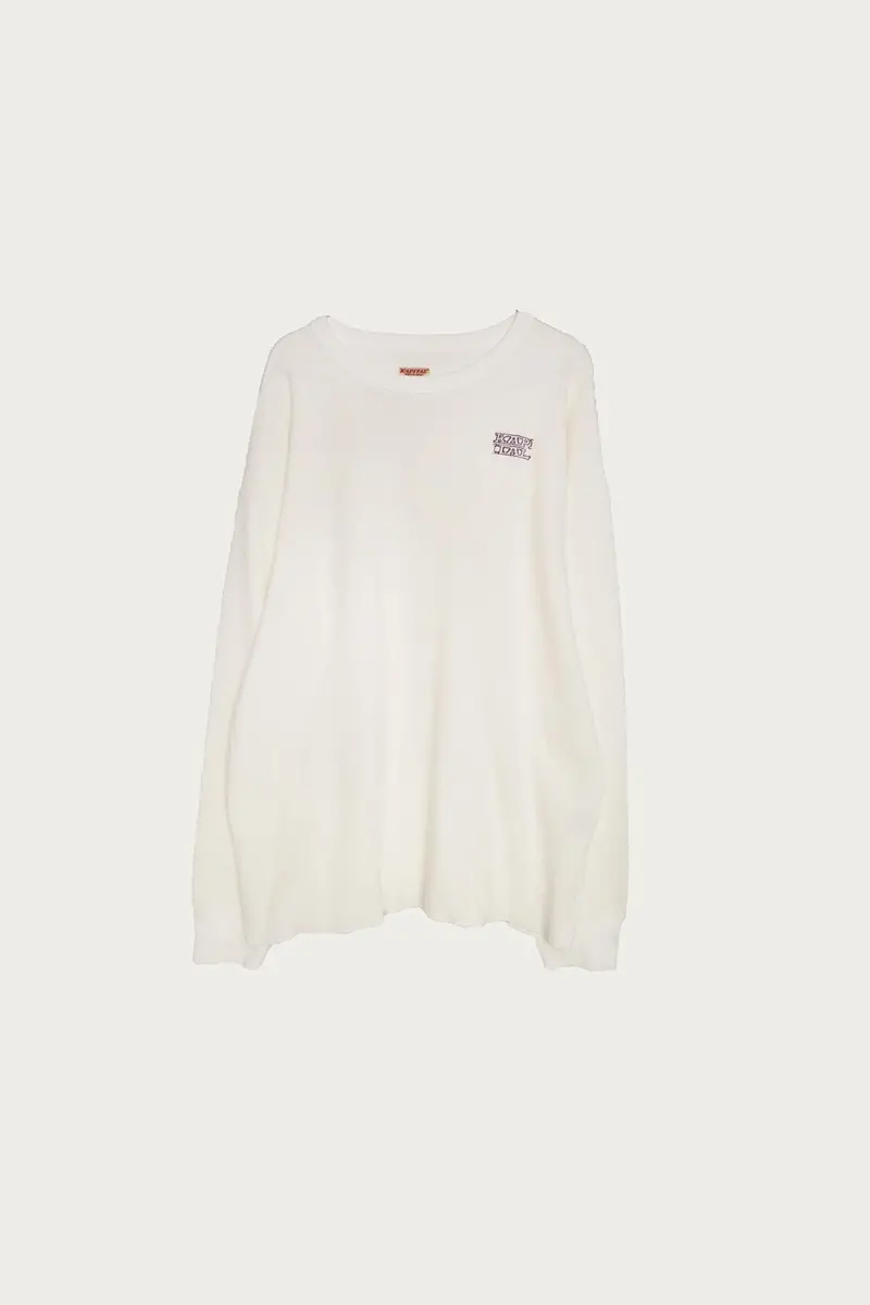 Kapital Waffle Jersey Long-Sleeve T-Shirt – White 1