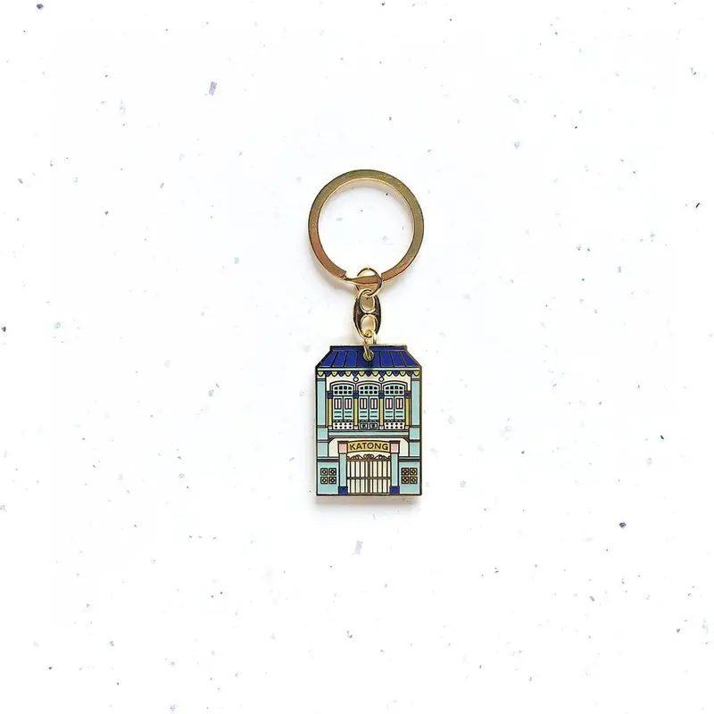 Katong Shophouse Charm Keychain 2