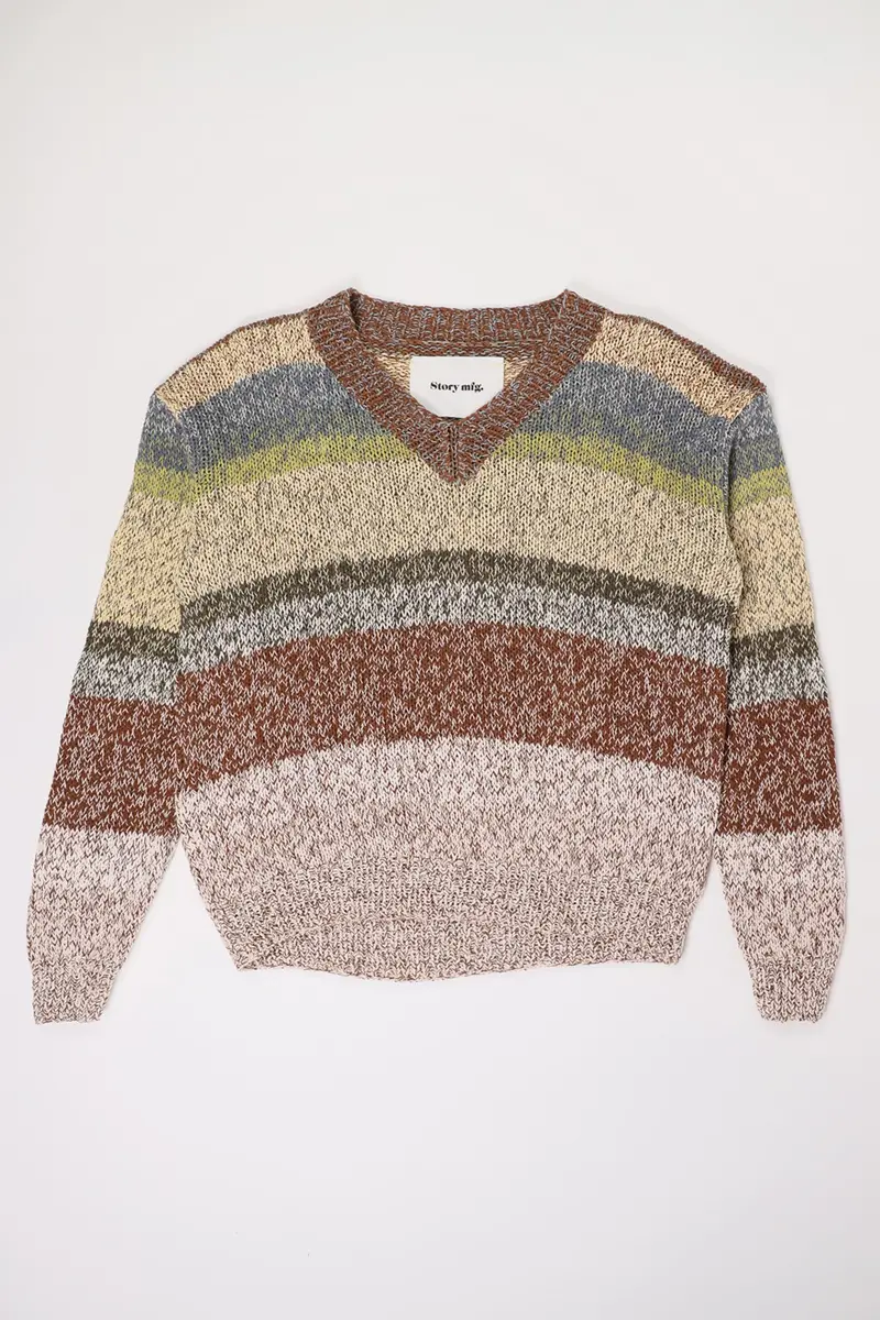 Keeping Treefall Hand-Knit Jumper In Earthy Olive 1