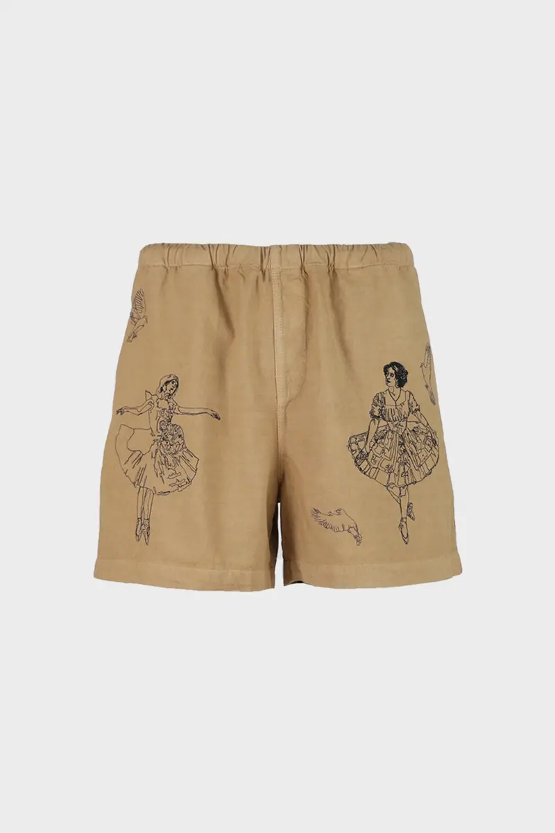 Khaki Ballet-Inspired Short 1