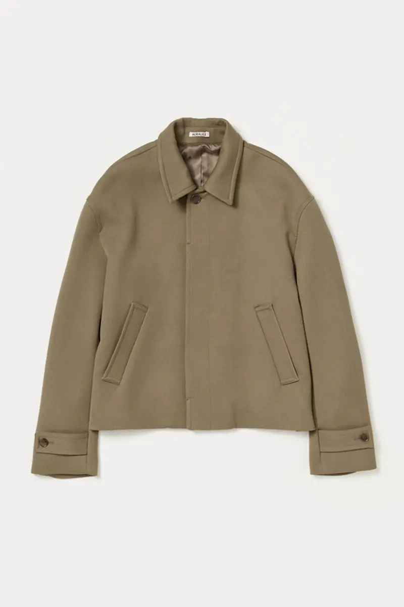 Khaki Double-Cloth Hard-Twist Carey Blouson 1