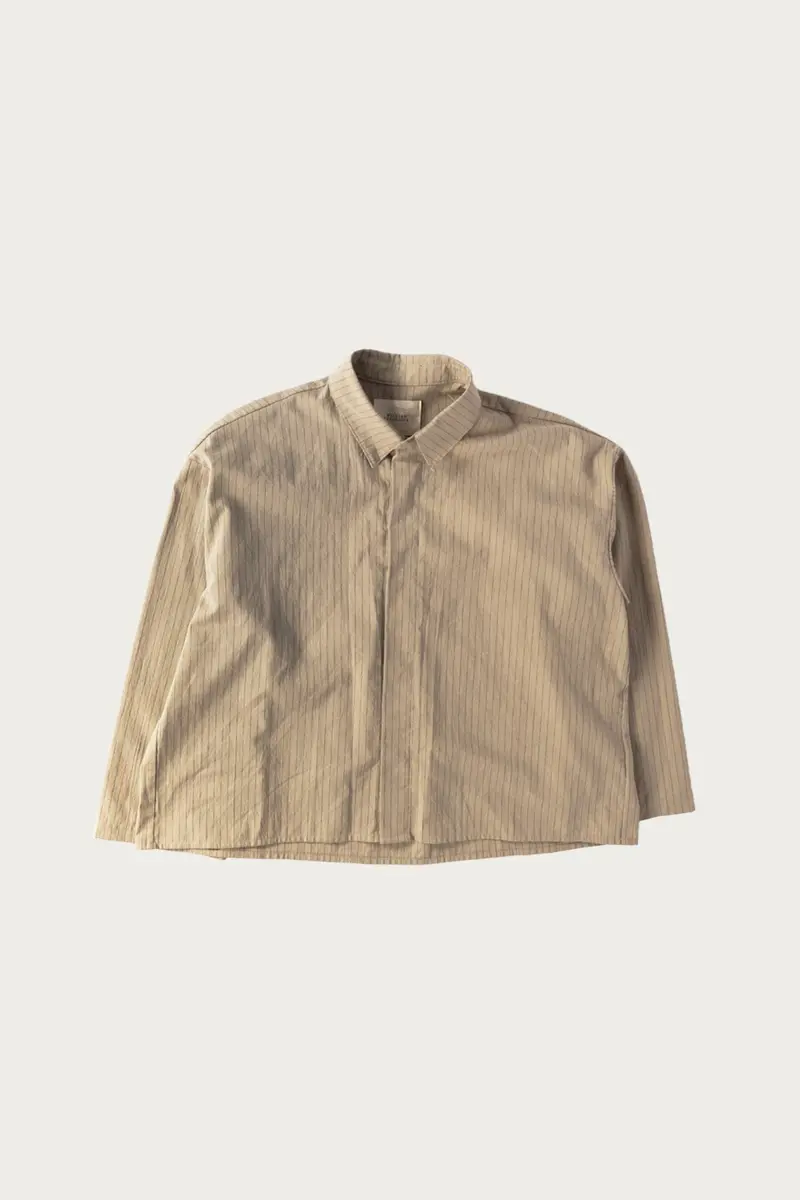 Khaki Stripe Cafe Shirt 1