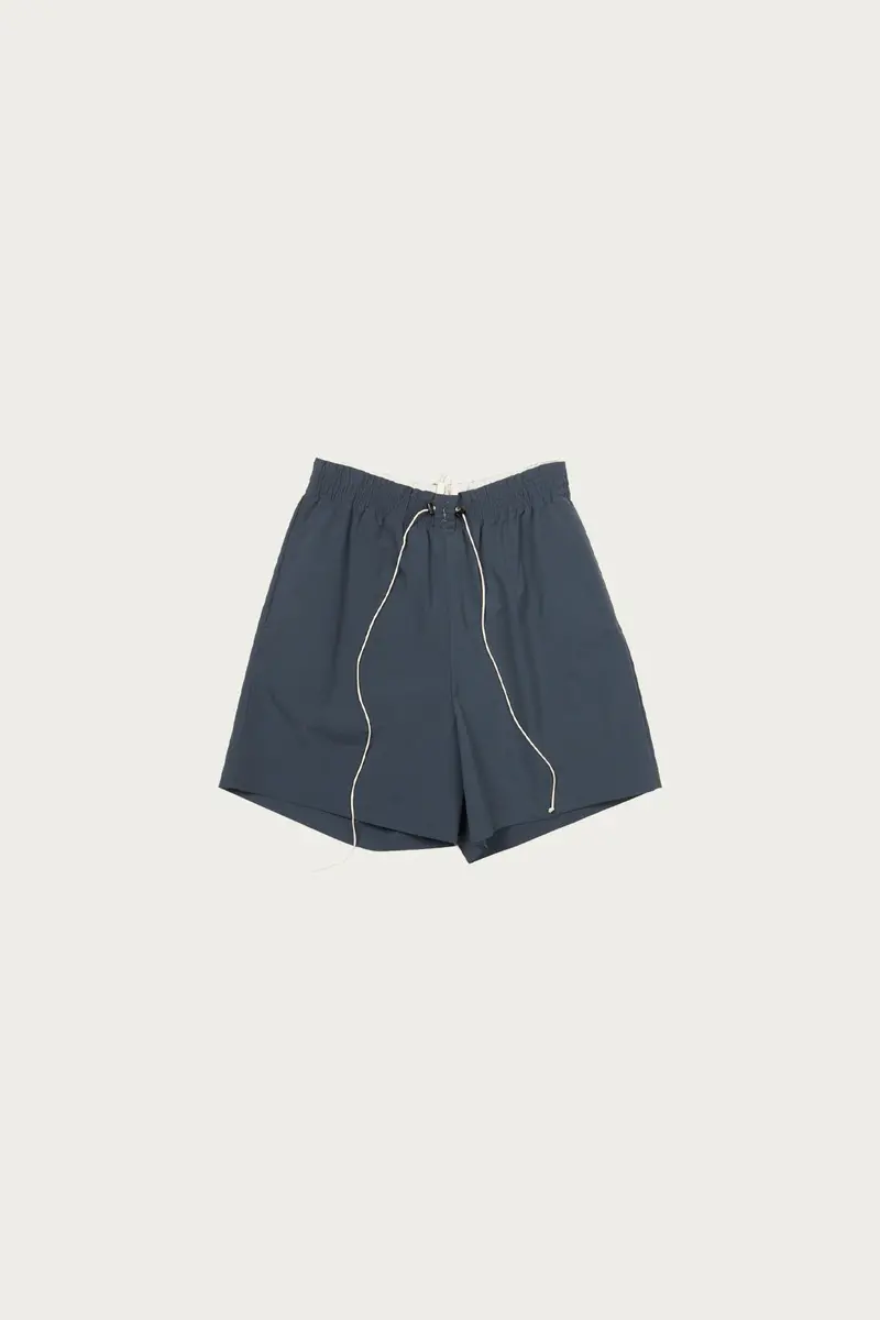 Knee-Length Shorts In Petrol Blue 1