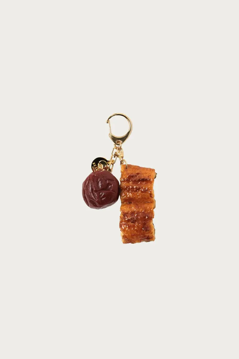 Kobo Traditional Japanese Keychain: Eel & Umeshiso Motif 1
