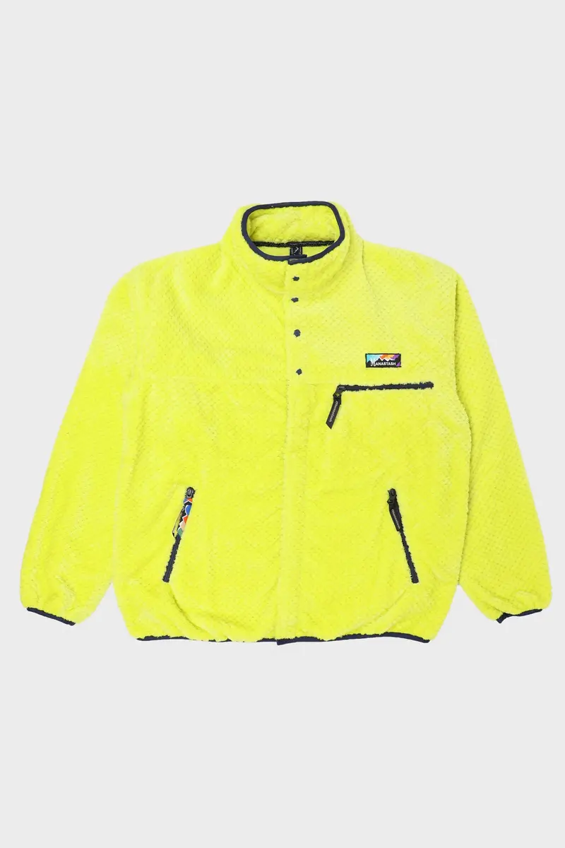Lemon Yellow Poppy Thermal Fleece Layer 1
