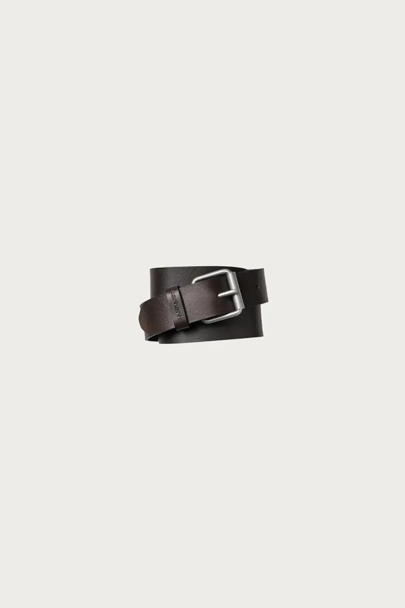 Liberica Leather Script Belt With Gunmetal Buckle 1