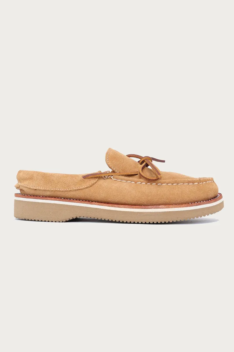 Lifted Casual Loafer – Toast Suede Texture 1