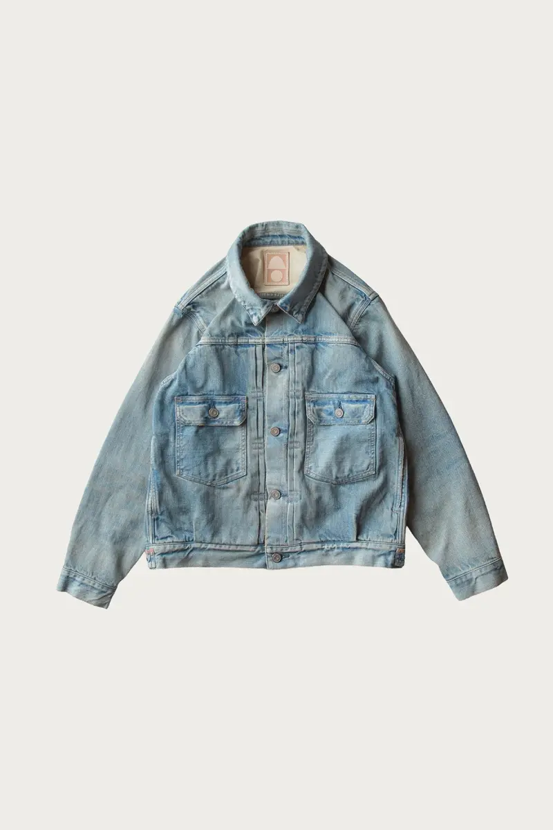 Light Indigo Bengara (Indian Red) Neo-Type Denim Jacket – C.T.L. X Needles 1