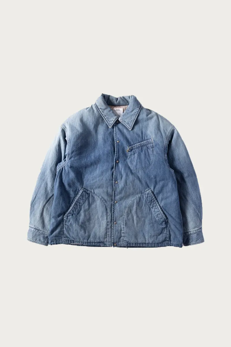 Light Indigo Coach-Style Down Coverall 1