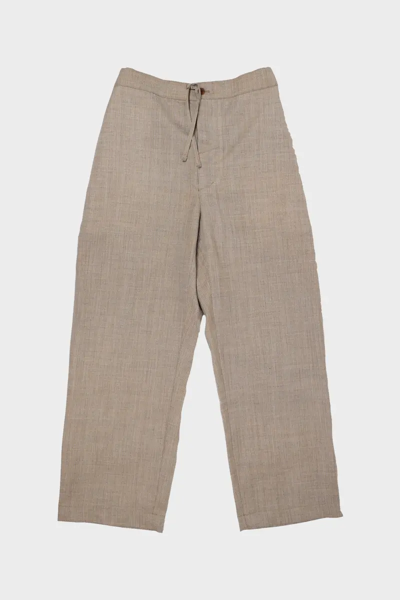 Lightweight Wool Painter-Style Work Pants – Soft Beige 1