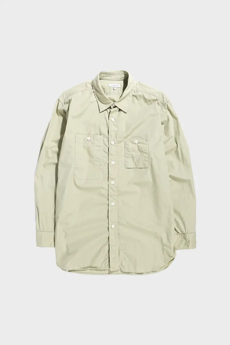 Lime Superfine Poplin Work Shirt 1