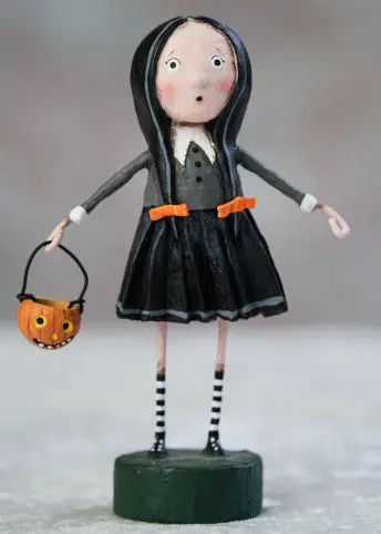 Little Goth Girl Decorative Figurine By Lori Mitchell 1