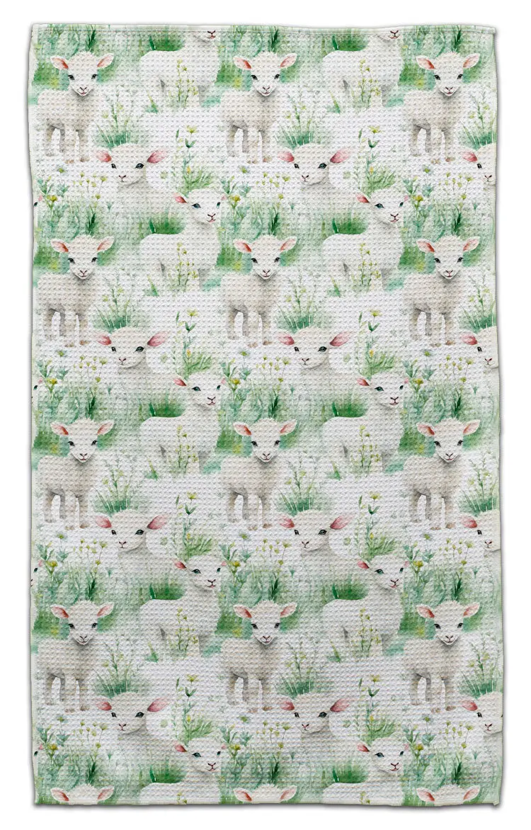 Little Lambs Eco-Dishtowel – Sustainable Cotton Towel With Farmhouse Charm 1
