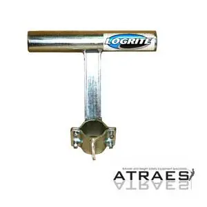 Logrite 6-Inch Steel Log Stand – Compact Support Base 1