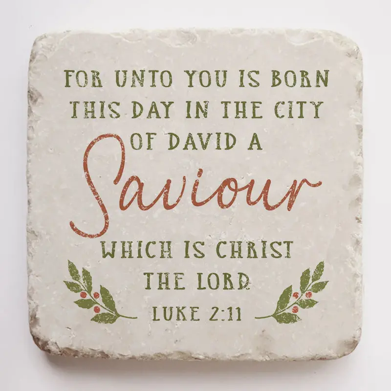 Luke 2:11 Nativity Scripture Stone 1