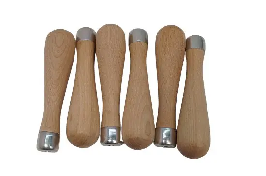 Lutz Usa T-2 Skroo-Zon Birch File Handles — Pack Of 6, Fits 4-Inch Files 1
